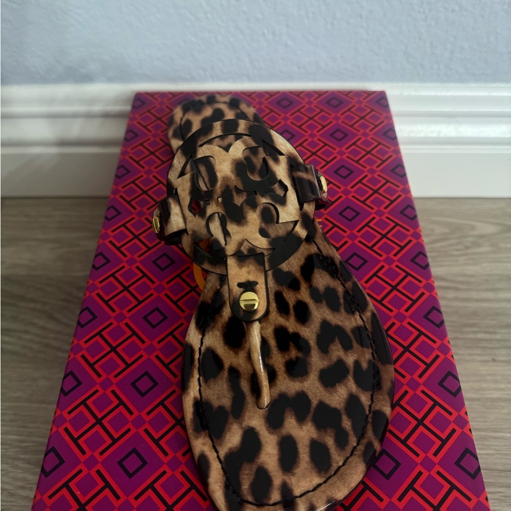 Tory Burch Animal Print Sandals